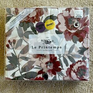 NWT Queen Duvet Set